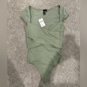NWT Windsor Sage Green Bodysuit: Medium